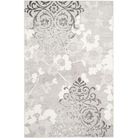 Safavieh Adirondack Power Loomed Rectangle Rug- Silver - Ivory- 5 ft. 1 in. x 7 ft. 6 in. ADR114B-5